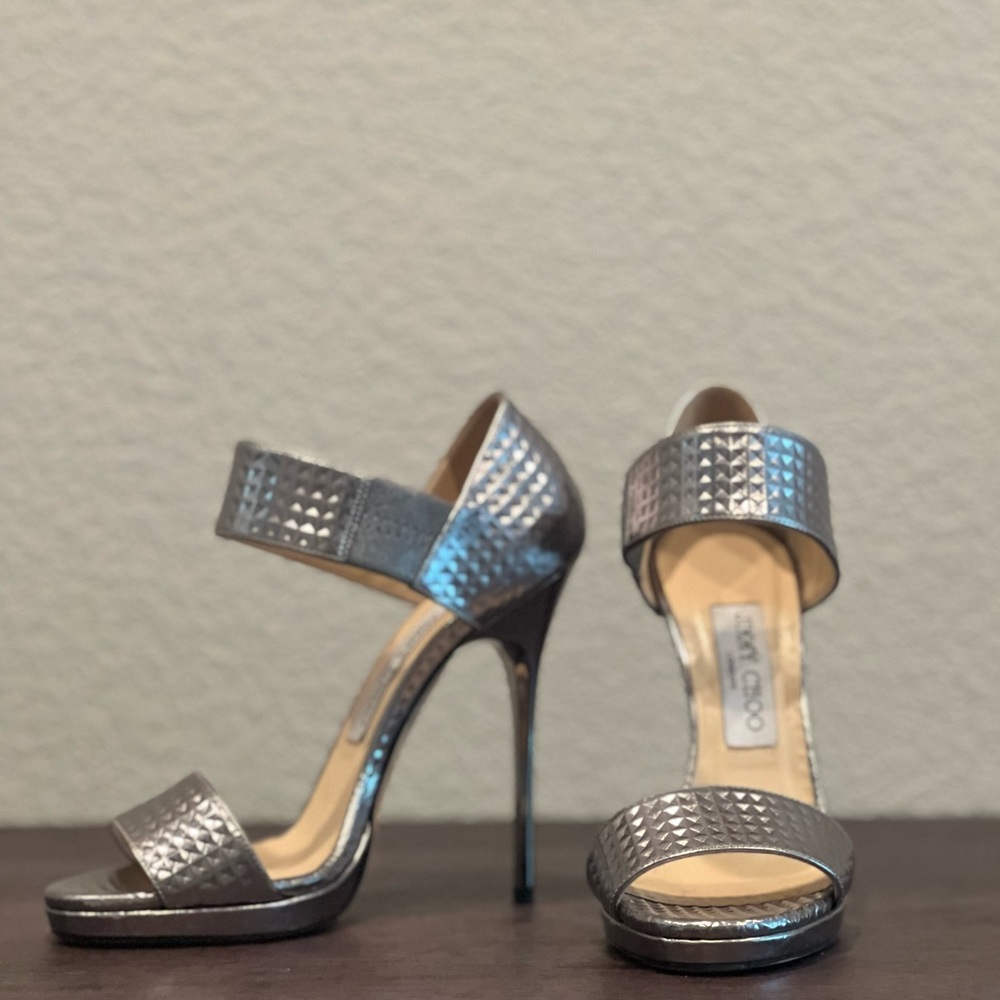 Jimmy Choo Silver Heels